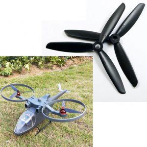 3 Blade Positive Rotation and Reverse Rotation Propeller For Scorpion RC Helicopter