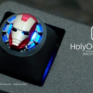 Marvel Avengers iron Man 3D Aluminum Alloy Metal Cherry Custom Keycap Artisan Keycap