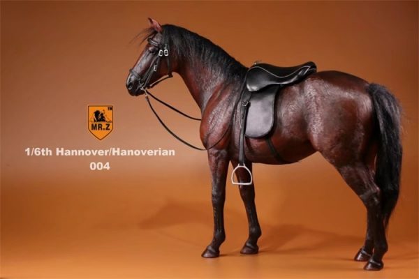Jujube Color 1/6th Scale Model Hanoverian (Hannoveraner) Warmblood Horse, Playset, Animal Figures Horse, Action & Toy Horse