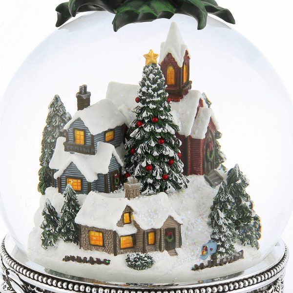 "Joy to The World" Merry Christmas Snow Globe Music Box (Musical Box Water Globe / Snow Domes Christmas Collectible Present)