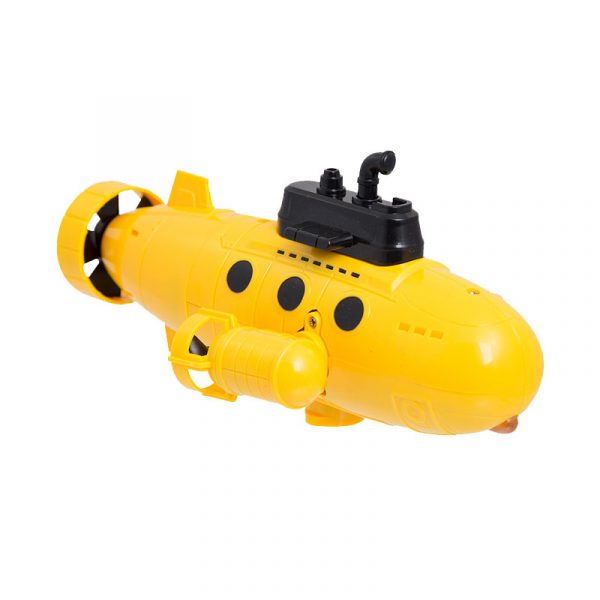 Sharper Image Wireless RC Submarine Real Underwater Action Explorer For Pool Fun (Small Yellow Submarine Toy)