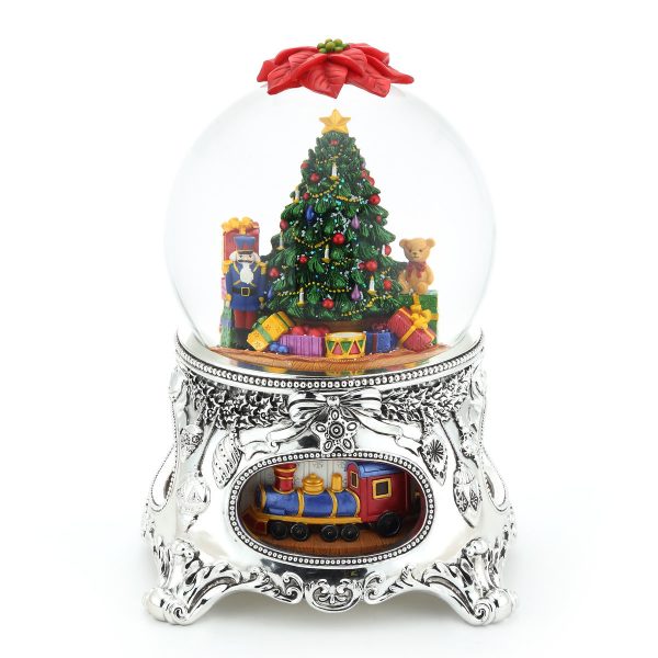 "O Tannenbaum" Christmas Eve Snow Globe Music Box (Musical Box Water Globe / Snow Domes Christmas Present)