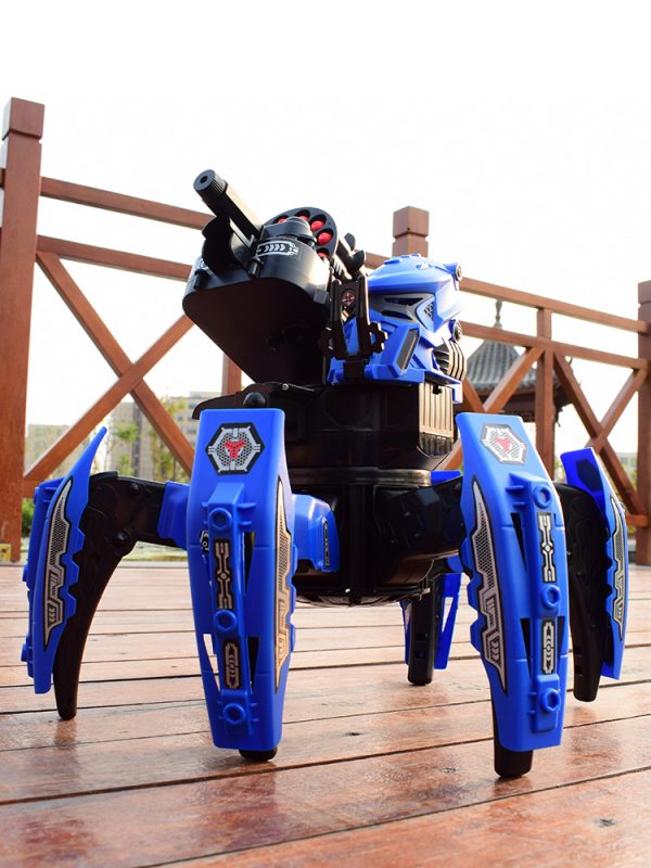 Science Fiction Future Combat Robot Toy, Remote Control Bionic Six-legged Walking Spider Attack Tank Battle Robot.