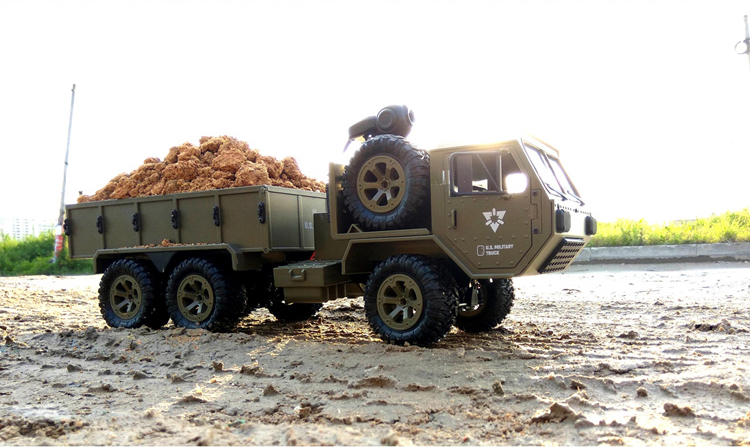 6X6 6WD HEMTT US Army Military Truck Toy (Can Install Wifi Camera), Remote Control off-road Truck Toy, RC Car.