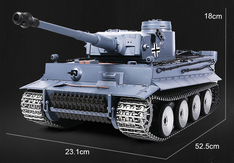 -"Full Metal Chassis"- Panzerkampfwagen VI Tiger Ausf. E RC Panzer, (Tiger I World War II German heavy RC tank Scale Model) 1