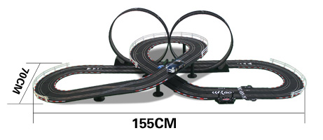 -"3D Track Layout"- 6 Meters Track Length, Top-Racer AGM TR Series (TR-01) Slot Car Racing Set Kits. (1:43 Scale Indoor racing car toy) 1