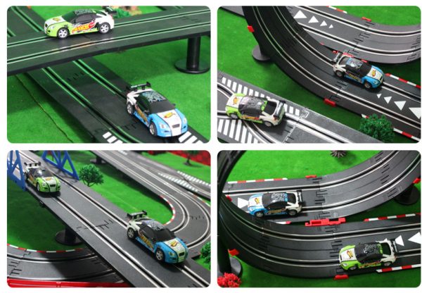 -"Slot Car Racing Set Kits"- 10 Meters Top-Racer AGM TR Series (TR-08) Slot Car 3 Kinds Track Layout Set, (Educational Toys, Design and build remote control toy car track)