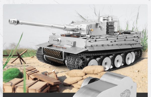 -"Full Metal RC Tank"- Tiger I RC tank 1/16 Scale Model, CNC Precision Manufacturing, Stainless steel alloy, (Panzerkampfwagen VI Tiger Ausf. E RC Panzer)