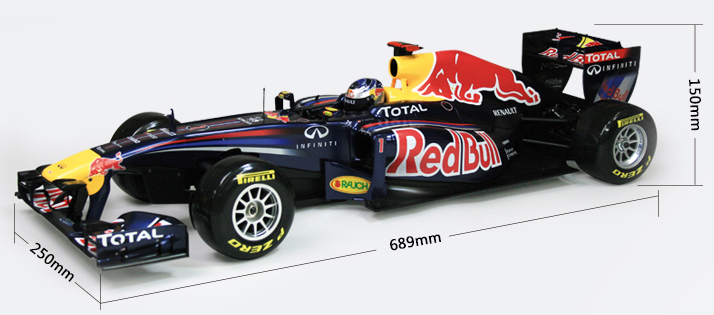 Red Bull Racing Formula One Team, 1:7 Scale Nitro Powered RC Race Car, 1:7-Scale Radio-Controlled Nitro Model of Red Bull Racing's Championship-Winning RB7 1