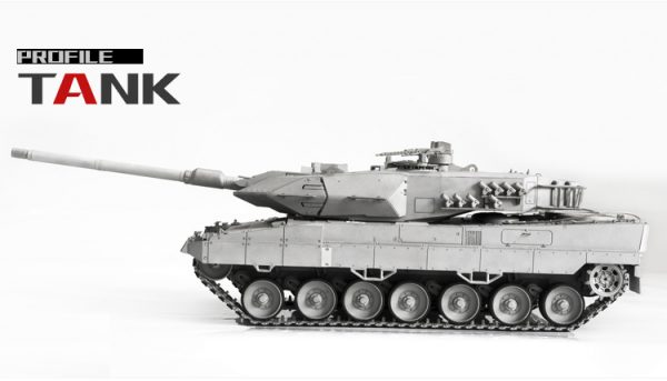 "Full Metal + Gun Stabilizer" Leopard 2 A6 RC Tank, 1/16 Scale Model MBT (Main Battle Tank)
