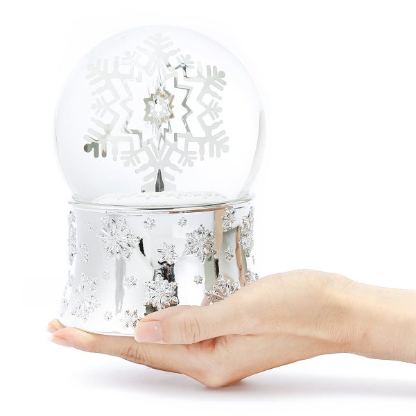 -"Ice World"- Christmas Snow Globe Music Box (Musical Box Water Globe / Snow Domes Christmas Collection)