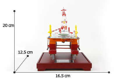 Hai Yang Shi You 981, Deepwater semi-submersible oil platform Scale Model, Ocean Oil 981 petroleum and natural gas offshore platform, offshore drilling rig Scale Model