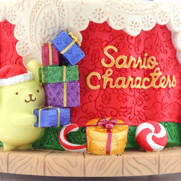 "Sanrio Family Christmas party", Hello Kitty, Bad Badtz-maru, Pompompurin, Cinnamoroll, Music Snow Globe (Musical Box Water Globe / Snow Domes Christmas Collection)