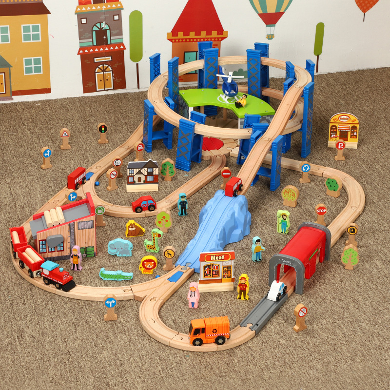 toy train and tracks