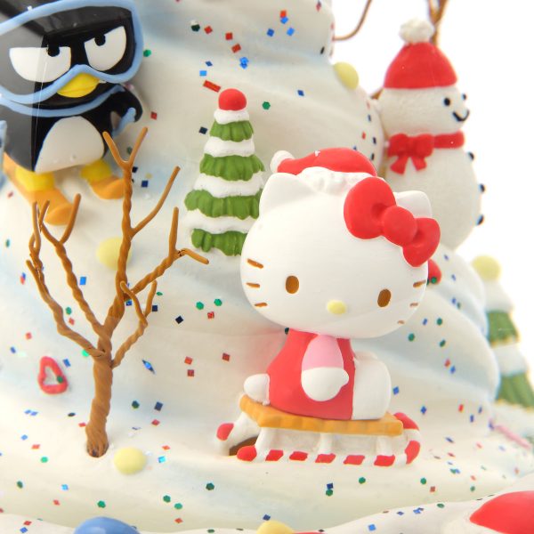 "ice cream cupcake cake" Music Snow Globe, Sanrio Christmas, Hello Kitty, Bad Badtz-maru, Pompompurin, Cinnamoroll, Little Twin Stars, My Melody, Kuromi (Musical Box Water Globe / Snow Domes Christmas Collection)