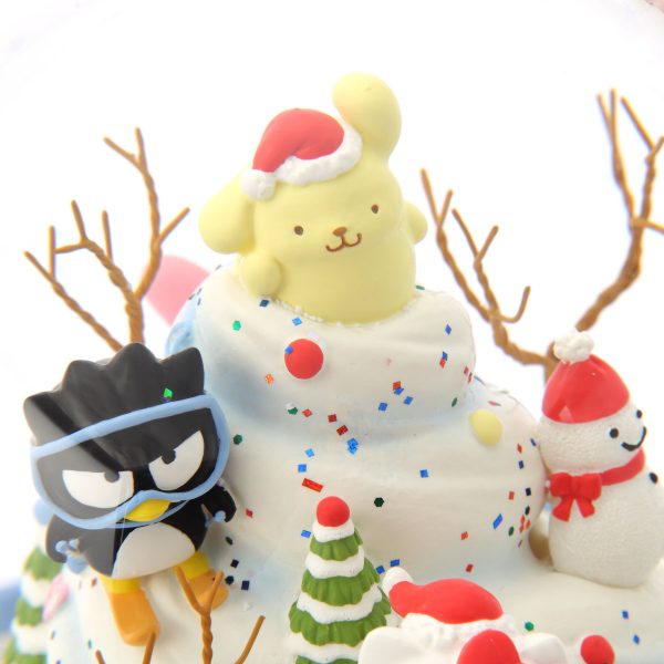 "ice cream cupcake cake" Music Snow Globe, Sanrio Christmas, Hello Kitty, Bad Badtz-maru, Pompompurin, Cinnamoroll, Little Twin Stars, My Melody, Kuromi (Musical Box Water Globe / Snow Domes Christmas Collection)