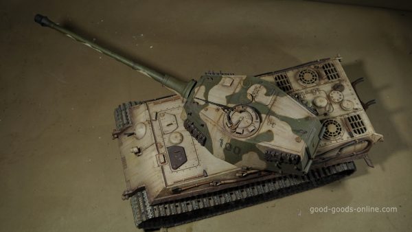 -"Most Like a Real Tank"- Drawn by model maker master "Tiger II" Scale model RC Tank ("Panzerkampfwagen Tiger Ausf. B" / "King Tiger tank" / "Tiger B" / "Sd.Kfz. 182." / "K?nigstiger tank" / "royal tiger tank" / "bengal tiger tank")