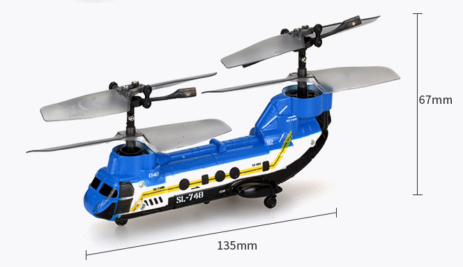"Super Micro RC Helicopter" Boeing CH-47 Chinook Tandem Rotor Super-mini Remote Control Scale Model Transport Helicopter. 1
