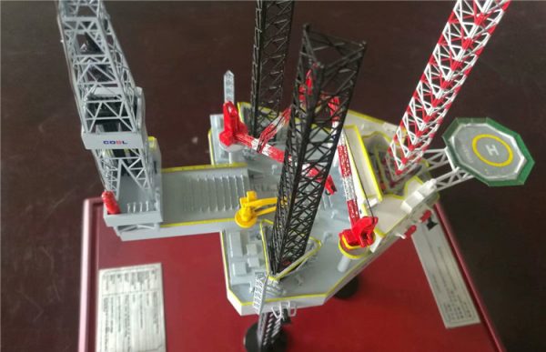 Jack Up Rig Scale Model, Jackup Drilling Rig Diecast Model, Offshore oil Platform Diecast Scale Model