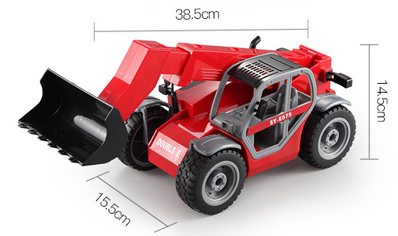 -"Simulation RC Telescopic Loader"- Electric Remote Control Telescopic Forklift Toy (Construction Vehicle toy, Outdoor children's beach toy) 1