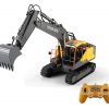 "3 in 1" Volvo Remote Control Excavator, 1/16 RC Excavator Electric Toy With Hydraulic Hammer, Excavation Shovel, Excavation Grab.
