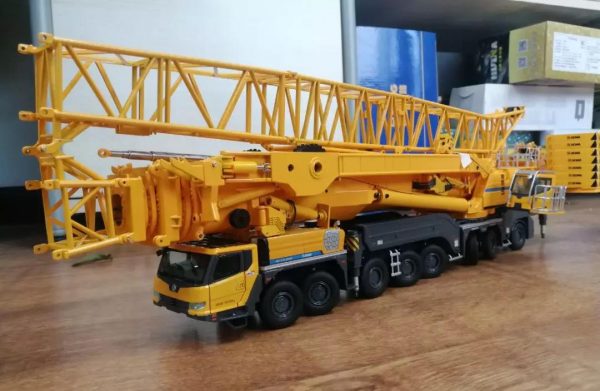 1/50 XCMG Official 1200 ton 8axle Mobile Crane All Terrain Crane Xca1200 Truck Crane Diecast Scale Model. (Construction Vehicles, Heavy Equipment, Machinery, heavy-duty vehicles, construction engineering Scale Model)
