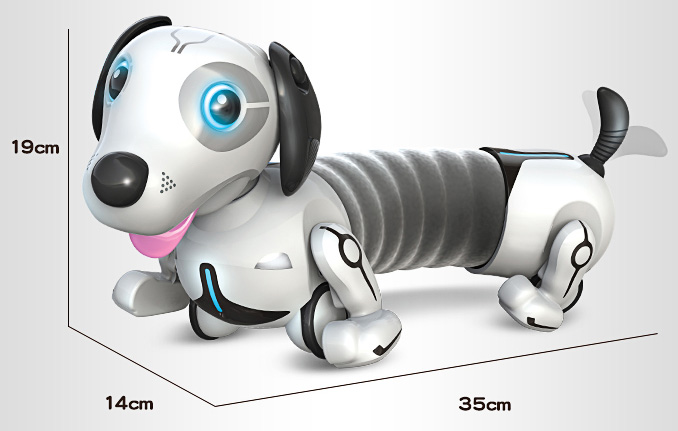 "ROBO DACKEL" Robotic Puppy Pet, Dachshund Robot toy, Smart Robot Dog Toy, Intelligent Robot Pet Toy, Gesture Remote Control Robot Animal 1