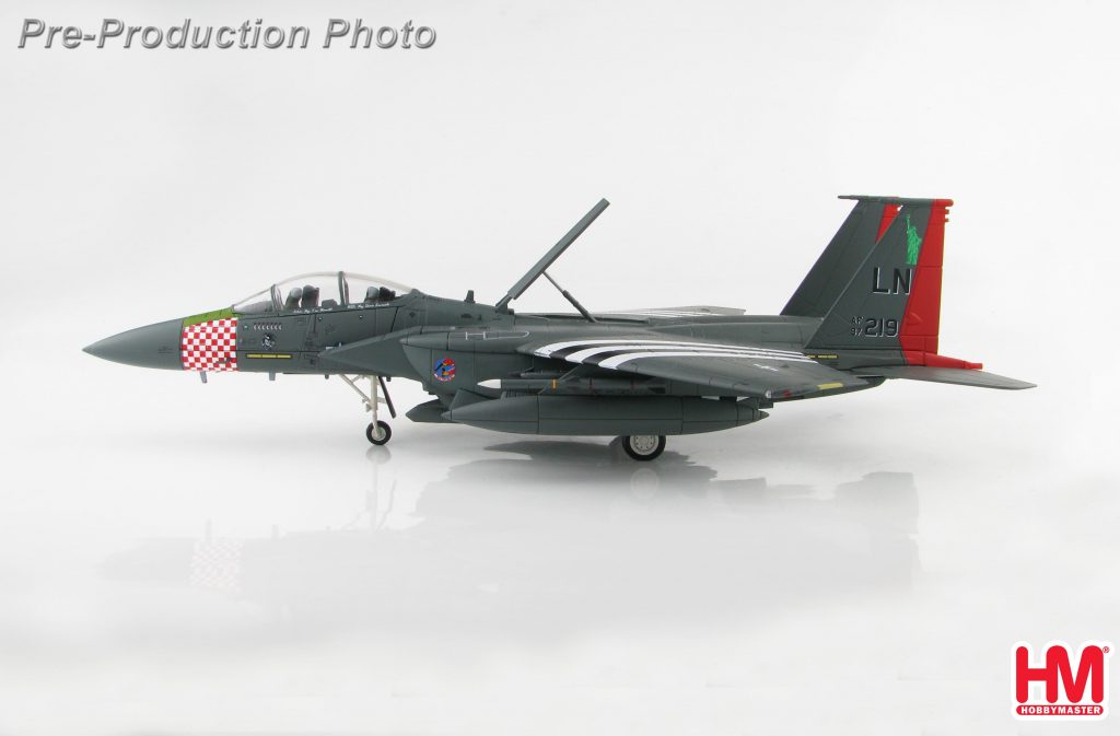 Hobby Master Collector 1/72 Air Power Series HA4518 U.S. Air Force McDonnell Douglas F-15E Strike Eagle "75th D-Day Anniversary scheme" 97-0219, 492nd FS, RAF, 2019 (Airplanes Diecast Model, Military Aircraft Scale Model)