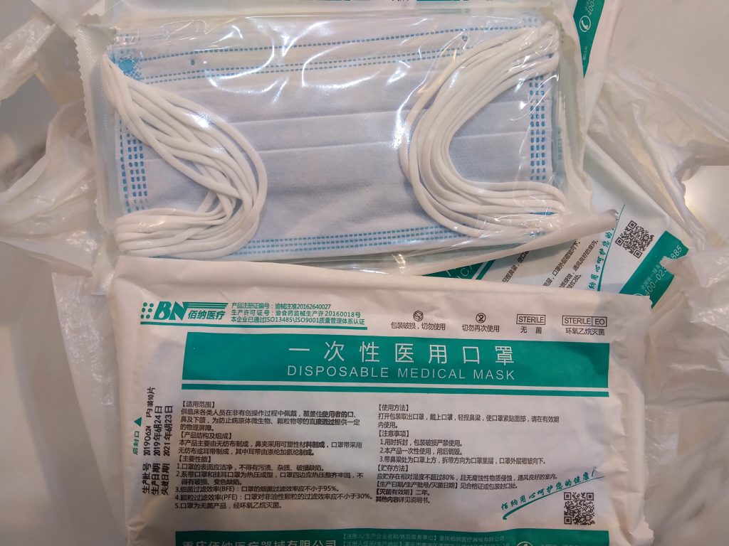 10Pcs Disposable Medical Mask, Disposable Face Mask (3-Ply) with Earloop, Three Layers Disposable Surgical Mask, Great for Coronavirus disease 2019 COVID-19 Virus Protection and Personal Health.