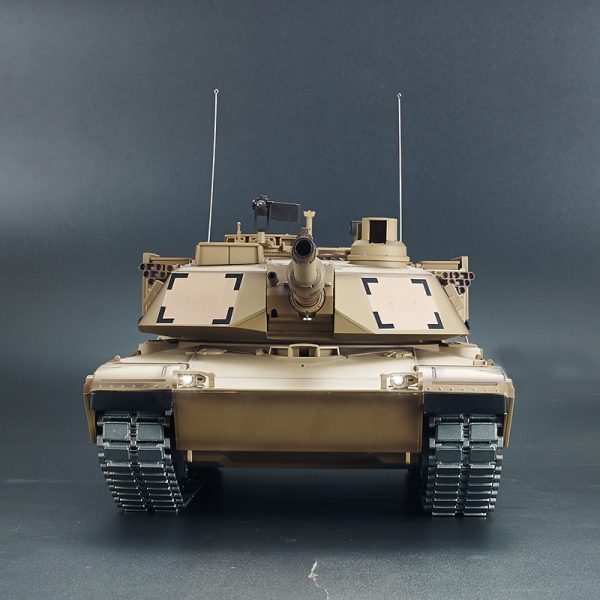Heng-Long RC Metal Tank 3918 America M1A2 Abrams Main Battle Tank Metal Alloy Parts Remote Control Scale Model Tank Military Vehicle Toy War Weapon Toy