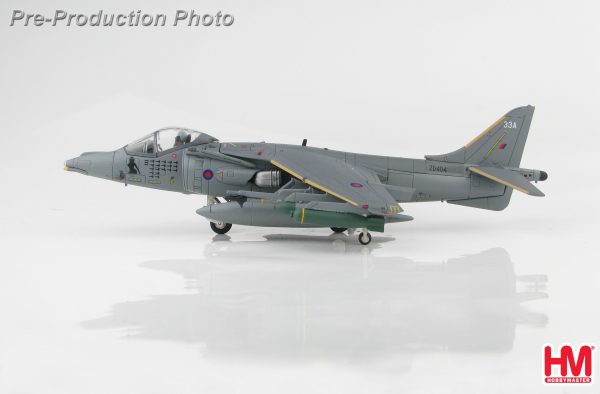 Hobby Master Collector 1/72 Air Power HA2623 Royal Air Force (RAF) British Aerospace Harrier II GR7A Vertical/short Takeoff and Landing (V/STOL) Strike Aircraft, "Operation Herrick" ZD404 "Lucy", Kandahar, Afghanistan, Nov 2006 (Military Airplanes Diecast Model, Pre built Aircraft Scale Model)