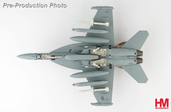 Hobby Master Collector 1/72 Air Power HA5151 Boeing EA-18G Growler American Carrier-Based Electronic Warfare Aircraft, 166894, VAQ-132 Aviano AB, 2011 "Operation Odyssey Dawn" (Military Airplanes Diecast Model, Pre-built Aircraft Scale Model)
