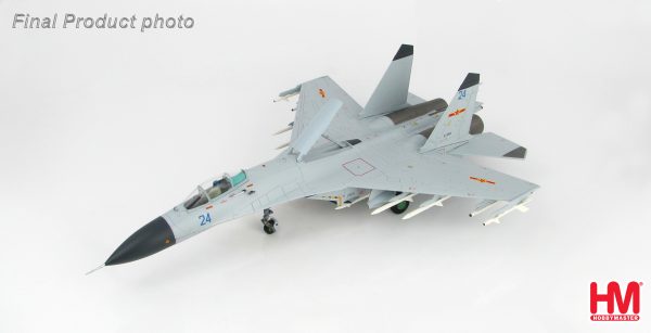 Hobby Master Collector 1/72 Air Power HA6002 J-11BH multi-role fighter Blue 24, 2014. CCP Air Force Shenyang J-11 Air Superiority Fighter (Military Airplanes Diecast Model, Pre built Aircraft Scale Model)