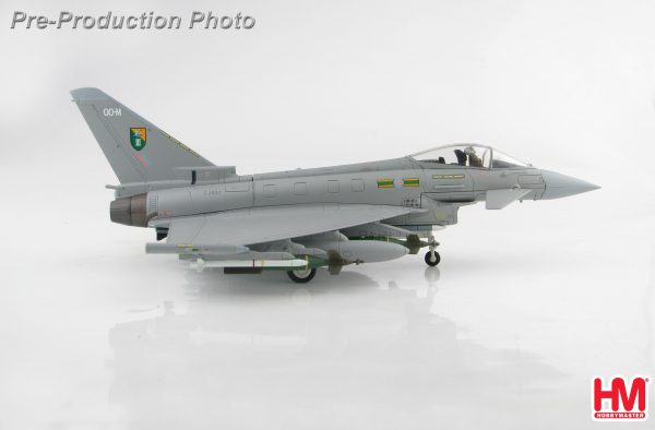 Hobby Master Collector 1/72 Air Power HA6601 Royal Air Force Eurofighter Typhoon Air Superiority Multirole Fighter, ZJ927 "QO-M", 3 Sqn., RAF, Libya 2011 (Military Airplanes Diecast Model, Pre built Aircraft Scale Model)