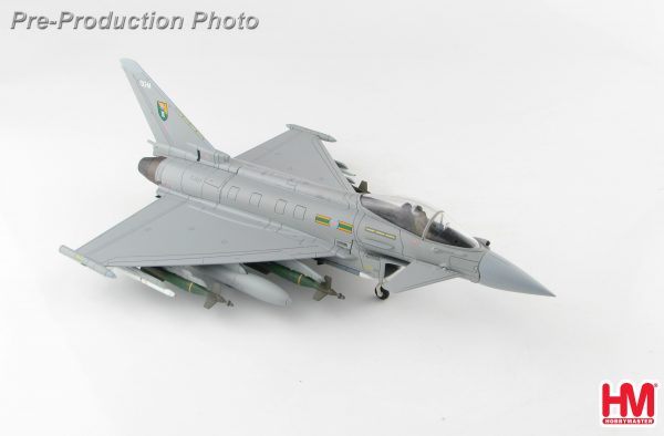 Hobby Master Collector 1/72 Air Power HA6601 Royal Air Force Eurofighter Typhoon Air Superiority Multirole Fighter, ZJ927 "QO-M", 3 Sqn., RAF, Libya 2011 (Military Airplanes Diecast Model, Pre built Aircraft Scale Model)
