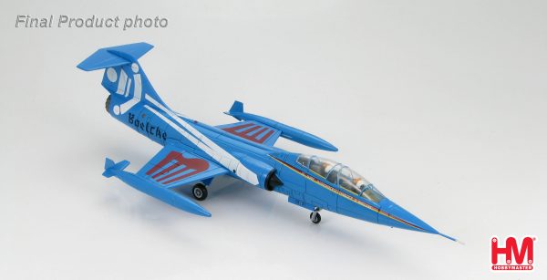 Hobby Master Collector 1/72 Air Power HA1051 Lockheed TF-104G Starfighter Luftwaffe, JG 31"Boelcke", 25th Anniversary 1983. German Air Force Lockheed F-104 Starfighter Interceptor aircraft, fighter-bomber (Military Airplanes Diecast Model, Pre built Aircraft Scale Model)