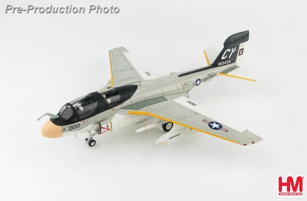 Hobby Master Collector 1/72 Air Power HA5008 Northrop Grumman EA-6B Prowler Electronic warfare/Attack aircraft, 160432, VMAQ-2, United States Marine Corps (USMC) (Military Airplanes Diecast Model, Pre built Aircraft Scale Model)