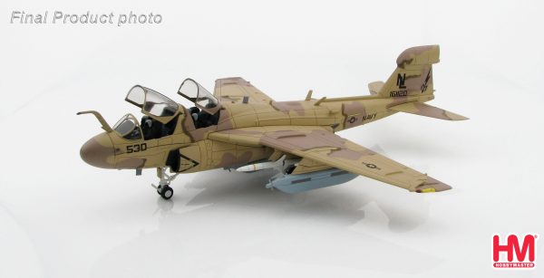 Hobby Master Collector 1/72 Air Power HA5002 Grumman EA-6B Prowler 161120, VAQ-133 "Wizards", Bagram Airfield, Afghanistan, 2007. United States Navy Northrop Grumman EA-6B Prowler Electronic warfare/Attack aircraft (Military Airplanes Diecast Model, Pre built Aircraft Scale Model)