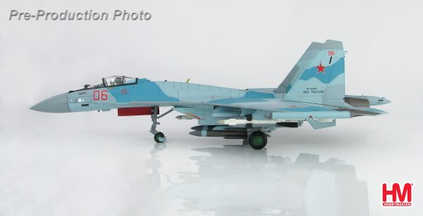 Hobby Master Collector 1/72 Air Power HA5702 Sukhoi Su-35S Flanker E Red 06, Russian Air Force, Latakia, Syria 2016. Multi-role air superiority fighter (Military Airplanes Diecast Model, Pre built Aircraft Scale Model)