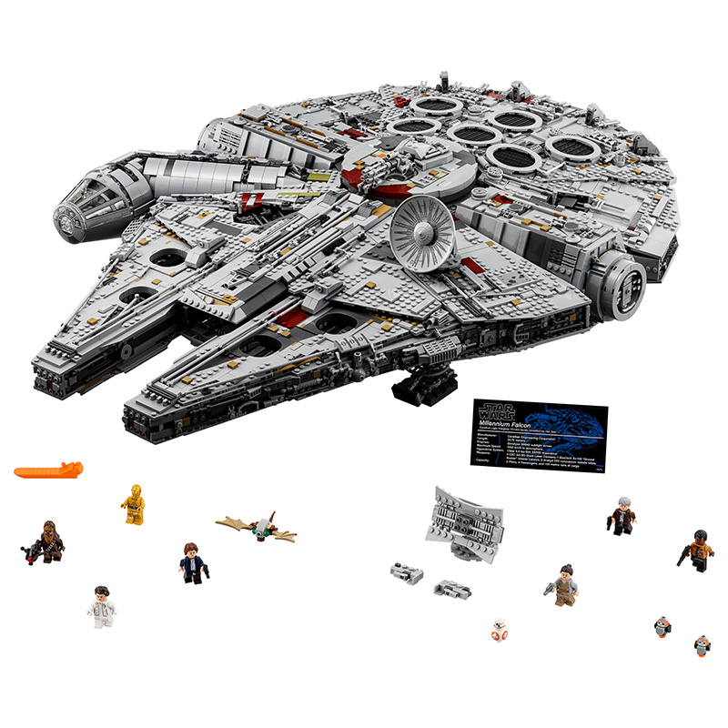 LEGO 75192 Star Wars Millennium Falcon, 7541 Pieces Building Toy, Building Set, Brick Set (Building Blocks, Building Bricks)