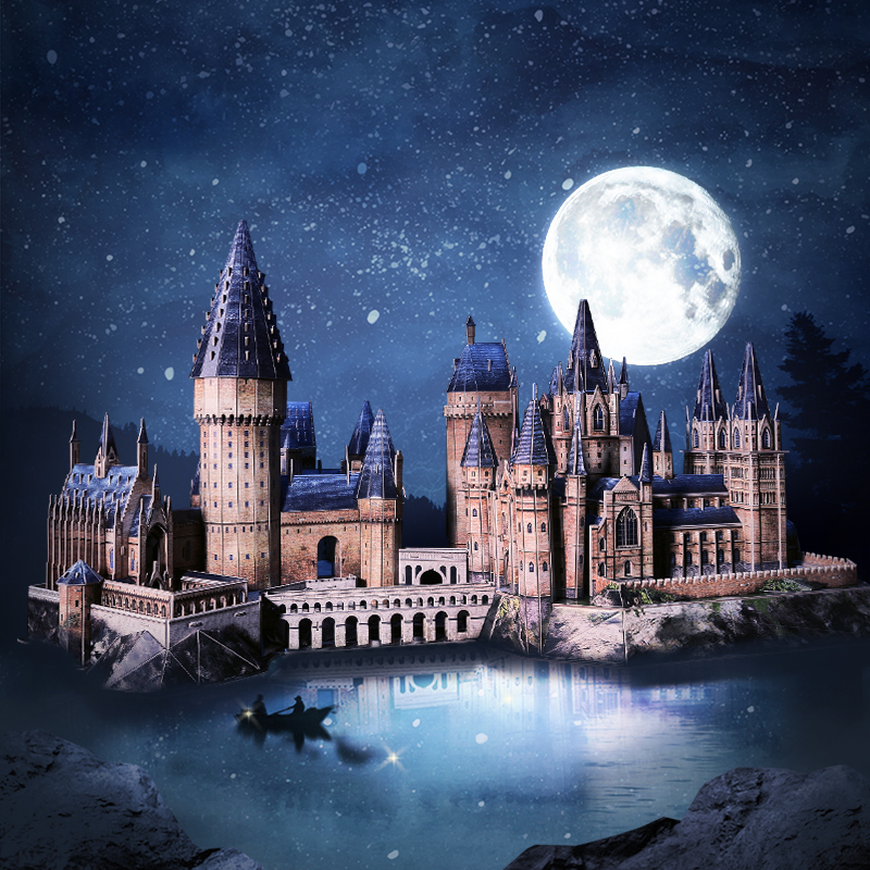 Harry Potter Hogwarts School of Witchcraft and Wizardry 3d jigsaw puzzle Hogwarts Castle Paper 3D Puzzle