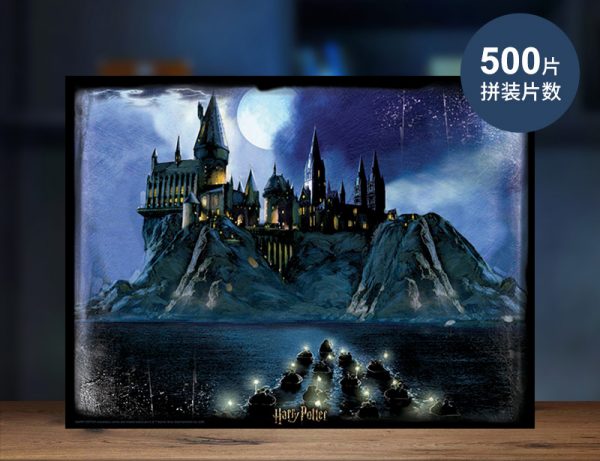 "Hogwarts Boats Transport first years student at Hogwarts School of Witchcraft and Wizardry to Hogwarts Castle"--- 3D Lenticular Printing Image, 500 Pieces Harry Potter Movie CLIP Jigsaw Puzzle, (Cubicfun Toys (Cubic-Fun E1616H) Paper Puzzles Best gift for Harry Potter fans.