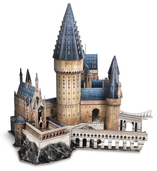 "Hogwarts Great Hall" Paper 3D Puzzle, Almost 100% Copy The Harry Potter Movie Scene.---(Cubicfun Toys (Cubic-Fun DS1011H) Paper 3D Puzzles Handmade Building the Castle Toys Piece by Piece)