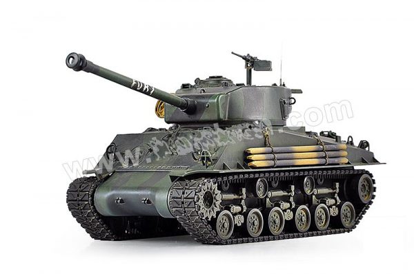 M4 Sherman Remote control Scale model tank M4A2 76 W HVSS Sherman Radio control tank M4A3E8 M4A3 Easy Eight Fury Model used in the film
