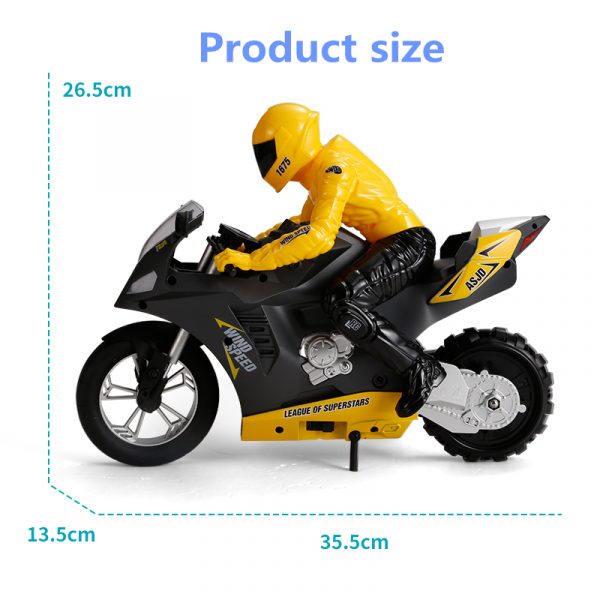 OMNI-WHEEL TECHNOLOGY, The world’s first omnidirectional RC motorcycle wheel” (Gizmodo) has revolutionized the RC experience. This breakthrough technology in the rear wheel features 16 smaller perpendicular wheels allowing Upriser to balance and move in any direction with ease.