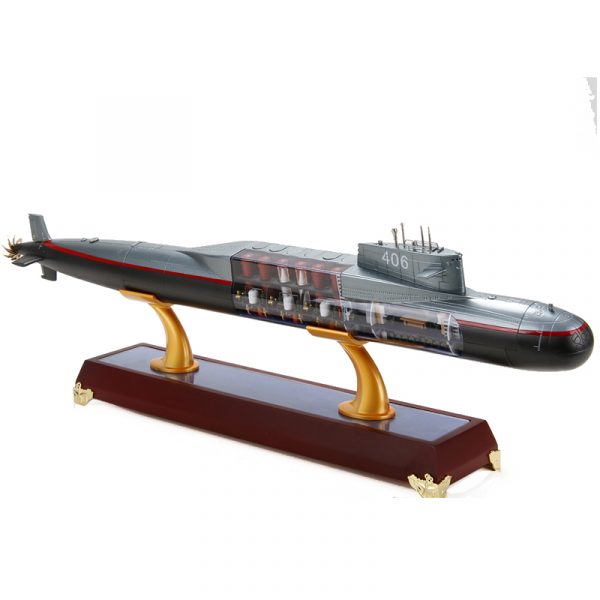 1/200 Scale 092 Missile Nuclear Submarine Metal Warship Model Decoration House 