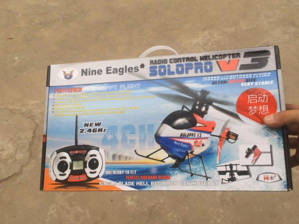 RTF Indoor & Outdoor Flying Nine Eagles Solo Pro 260A 4 Channel Mini RC Helicopter, 2.4G 4CH Micro RC Hobby Helicopter, RC Blade Helicopter for Beginner or Expert, Buy Helicopter Toys, Remote Control Helicopter Gift Present