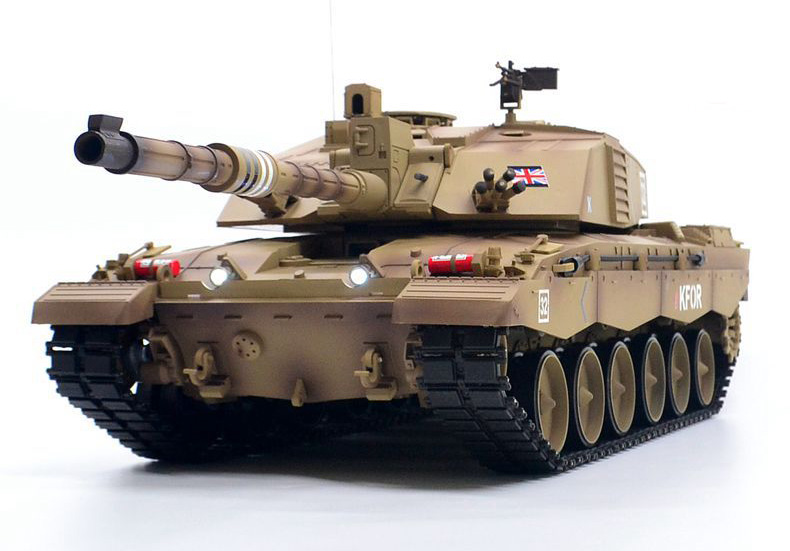 RTF RC Challenger 2 British Army (United Kingdom, UK, U.K.) Main Battle Tank. 1/16 Scale Model Tank, Heng Long 3908 Remote Control Tank. Radio Control Military Vehicle Electric Toy. (HL 3908 British Challenger 2 RC Tank Plastic Version)