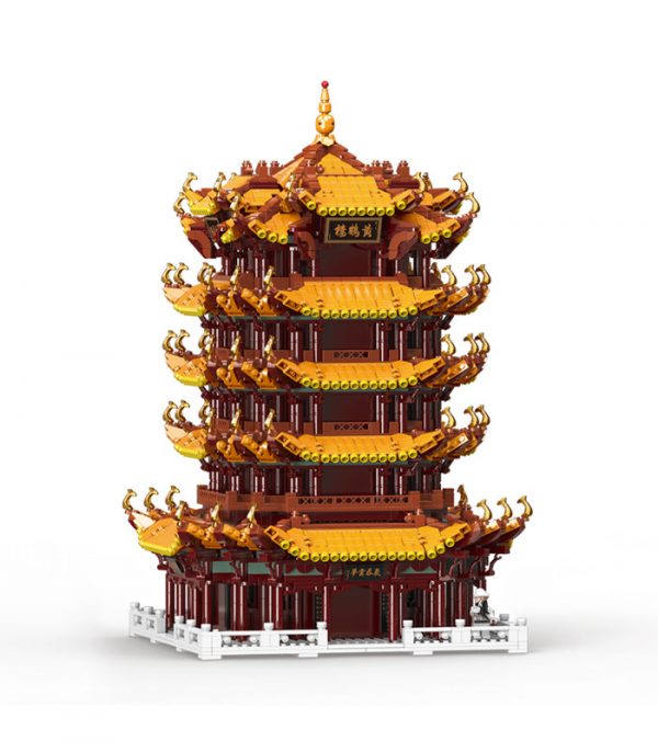 6794 PCS My Own Creation City Street View MOC-01024 "Yellow Crane Tower", High Difficulty That Takes a Lot of Time to Build Building Blocks (MOC Custom Bricks, Compatible Building Blocks Bricks)