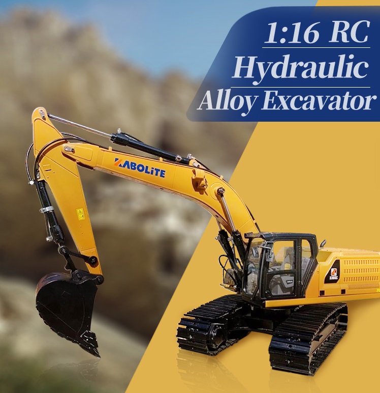 Kabolite No 336 R C Excavator 1 16 Scale Model Rc Hydraulic Alloy Excavator Caterpillar Cat